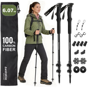 Awstrokine front packaging showing lightweight poles and packability benefit