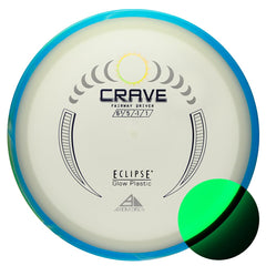 Axiom Discs Crave front view showing stamp and dual-color glow for clear flight tracking