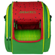 Axiom Discs Voyager Lite front view showing roomy main pocket and watermelon color that stands out