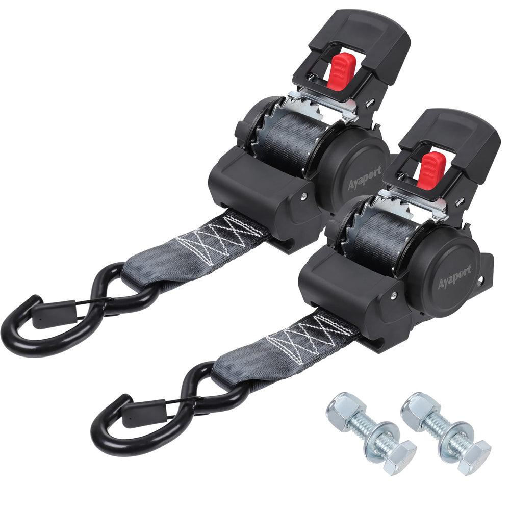 Ayaport front view housing showing compact retractable unit and tidy storage benefit