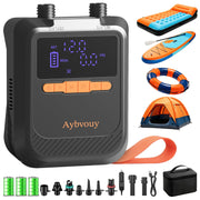 Aybvouy front view showing portable pump and handle for easy transport