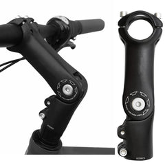 Aynaxcol front view of stem showing secure clamp and clean profile for stability