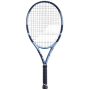 Babolat Pure Drive Junior front view showing frame and color, offers powerful play