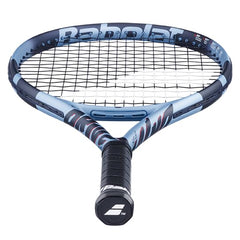 Babolat Pure Drive Junior held in hand to show 25 inch scale and maneuverability