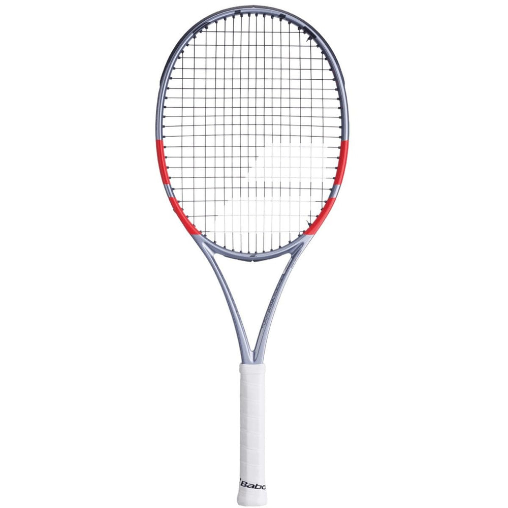 Babolat Pure Strike Jr front view showing carbon grey finish and maneuverability