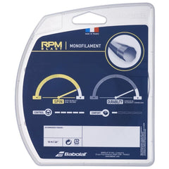 Babolat RPM Blast 17 octagonal profile close-up revealing edges that increase ball bite for more spin