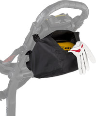 Bag Boy accessory bag front view showing slim profile and organized access