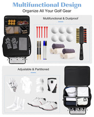 BAIXIXIG open organizer filled with shoes and accessories for quick access benefit