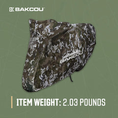 Bakcou cinch cord detail showing secure fit and wind protection
