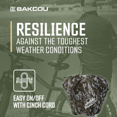 Bakcou side profile on adventure eBike demonstrating universal coverage