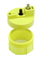 BALL RESCUER front view showing compact pressurizer and easy installation benefit