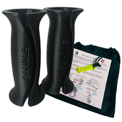 Bandle front view showing handles and secure ergonomic grip benefit