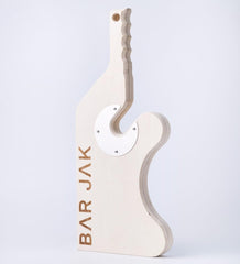 Bar Jak front view showing compact jack and all-black design for easy use