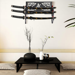 Barydat side profile showing three-tier layout for multiple swords display