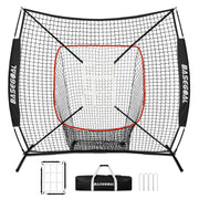 BaseGoal front view of assembled net showing full 6x6 capture and convenience