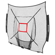 BaseGoal front view of 7x7 replacement net showing full coverage and easy mounting benefit