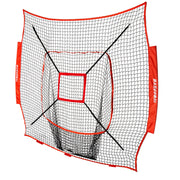 BaseGoal front view of 7x7 replacement net showing full catching area and fit