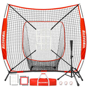 BaseGoal front view of 6x6ft practice net showing full setup and portability