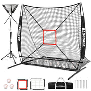 BaseGoal front view of entire 6x6ft practice net showing setup and benefit