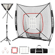 BaseGoal front view of 6x6ft net showing setup and portability benefits