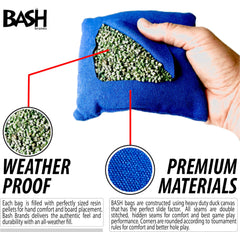 Bash Brands resin fill cross-section showing weatherproof fill that resists moisture