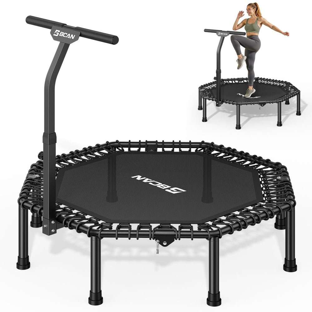 BCAN BT3 front view showing octagonal frame and large jump area for stable workouts
