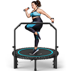 BCAN rebounder front view showing full frame and workout surface for stable training