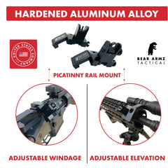 Bear Armz Tactical rear sight showing adjustable windage and reliable alignment benefit
