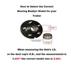 Close-up of Bearing Buddy stainless-steel finish highlighting corrosion resistance