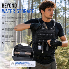 BECOJADDE adjustable shoulder straps and chest buckles for a secure fit