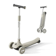 BEIESTATE front profile folded scooter showing compact portability and quick storage benefit
