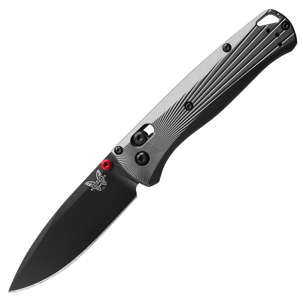 Benchmade Bugout front profile showing slim M390 blade and sleek handle benefit: lightweight carry