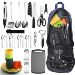 Berglander front view of packed kit shows compact portability and organized storage