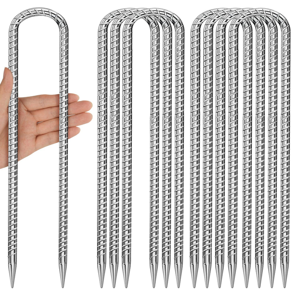 Besitu front view of 8-pack U stakes showing packaging and quantity benefit