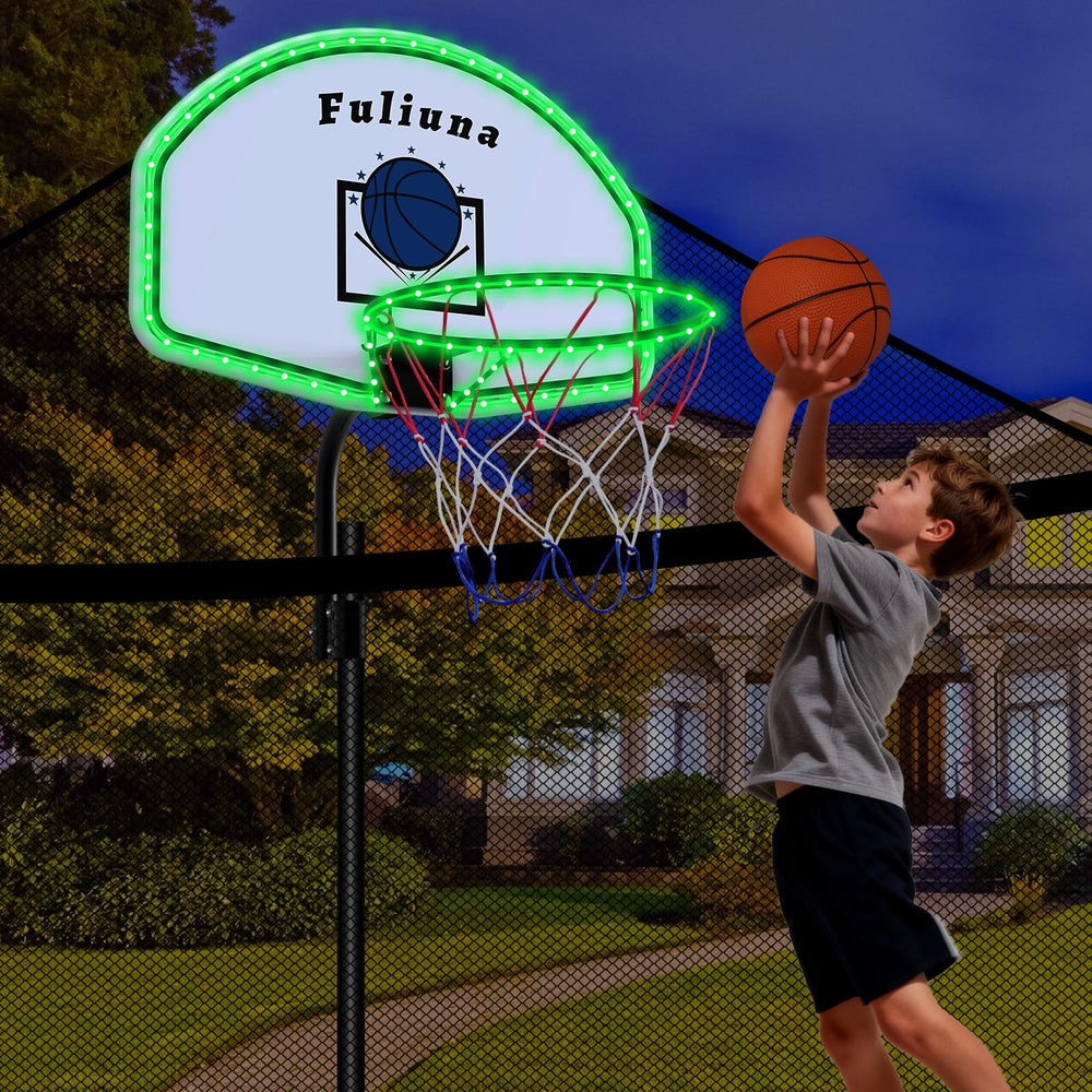 Bestsci front view mounted hoop showing stable fit and play benefits