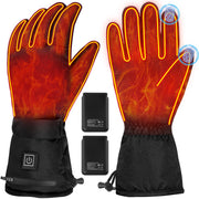 BESWORLDS front view of gloves showing waterproof exterior and sleek design benefit warmth retention
