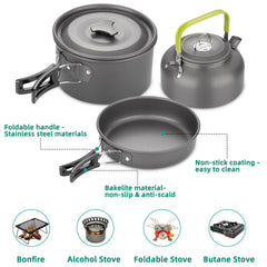 Beteray kettle heating on mini stove demonstrating fast boil and outdoor use