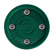 Better Biscuit puck front view showing regulation size and training benefit