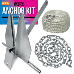 Better Boat front view of anchor kit showing ready-to-rig setup and durability