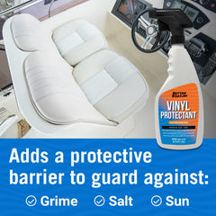Better Boat applied on boat seat in use for lasting comfort