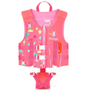 Biange front view swim vest showing bright colors and secure fit benefit visibility
