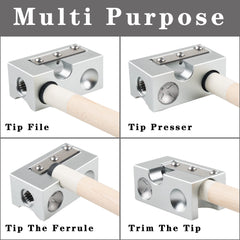 Billmart ferrule cleaning slot in use, removing residue to improve glue bonding and contact