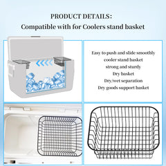 BiLLNE basket installed in Igloo cooler demonstrating organized easy access