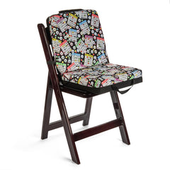 Bingo Innovation elastic strap and Velcro detail keeping cushion securely attached