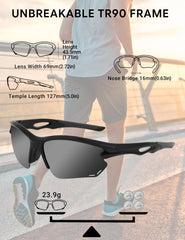 BIRCEN close-up of TR90 frame demonstrating lightweight durability