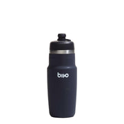 Bivo front view showing bottle shape and black finish, easy cage fit