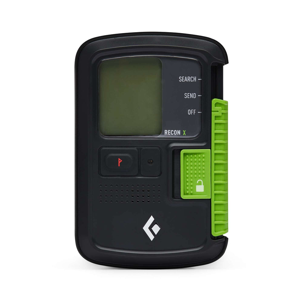 Black Diamond Recon X front view showing controls and rugged housing for reliable rescues