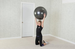 Black Mountain Products hand pump with ball ready to inflate for quick setup benefit