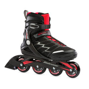 Bladerunner front view showing secure fit and sleek black-red design for confidence