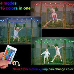 blinngo Sport close-up of LED strip detail highlighting waterproof coating and durable construction